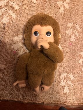 Brown Plush Monkey Stuffed Animal - Soft Cuddly Toy